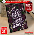 Motivational Quotes, Fix Photo Frame, 01-100 Decoration For Home, Wall Decoration Items, Room Décor, Horizontal photo frames, Vertical Frames, Frame House. 