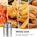 Generic Deep Frying Pan, 304 Stainless Steel Deep Frying Pan with Strainer Basket, Mini Fryer, Multi-Purpose French Fries, Cooking Pot for French Fries, Fried Chicken. 