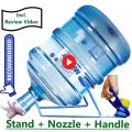 19 L Water Bottle Stand + Nozzle + Handle for 19 Liter Water Bottles, Pani Ki Botal ka stand+Nozzle+Handle - Water Bottel Stand & Nozzle & Handle. 