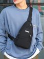 Fashion Instinct Korean Style Chest Sling Bag With Earphone Hole Men Crossbody Bag Shoulder. 