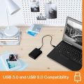 Toshiba HDD SSD USB 3.0 Portable External Case Box Original Kit  USB 3.0 for PC Laptop Computer  Tv and other device ,  5 Gbps High Speed Super Fast Slim Portable ,black. 