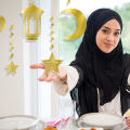 6pcs/set Eid Mubarak Decoration Star Moon Paper String Garland Hanging Banner Ramadan Muslim Party Backdrop Supplies. 