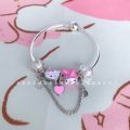Sanrio Cartoon DIY Can Be Matched with Pandora Decorative Bracelet Beads Kawaii Kuromi My Melody Cinnamoroll Kittys Accessories. 