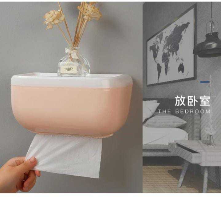 Wall-Mounted%20Self-Adhesive%20Tissue%20Dispenser%20Tissue%20Box%20Storage%20Holder%20for%20Paper,%20Towels,%20Mobile%20Phone%20Tissue%20Storage%20Box%20For%20Bathroom%20-%20Multi%20-%20Image%202