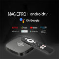 【High Performance】Magic Pro Android TV BOX | Original 2GB RAM & 8GB ROM (Showing 8GB-128GB) | Android 15 | 4K Resolution | Bluetooth voice Remote | Latest Gk63 Processor | Dual 2.4Ghz & 5G Wi-Fi  | Set top Box Smart  TV by Al-Buraq Tech Zone. 