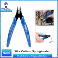 Wire Cutters, Spring-loaded Side Cutters | Flush Cutters, Diagonal Cutters | Precision Side Cutting Pliers in CRV Steel | Heavy Duty Cutting Tool for Electrical, Home & Industrial Use. 