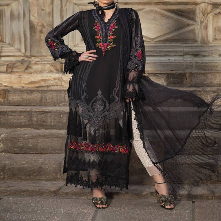 Fancy Lawn Embroidered Unstiched 3 Pcs Suit Art # FEL 76