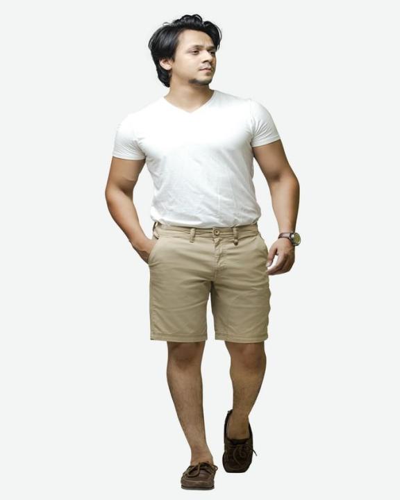 IGNITE%20%20Short%20Beige%20Plain%20%20for%20Men%20-%20Image%203