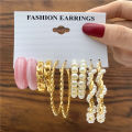 17MILE Fashion Resin Butterfly Pearl Heart Drop Earrings Set For Women Girls Acrylic Dangle Earrings Punk Metal Hoop Earrings Set 2022 Trend Set of Earrings Jewelry. 