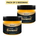 Beeswax Polish (PACK OF 2) ,Beeswax Wood Polish and Cleaner for Furniture Care (85g). 