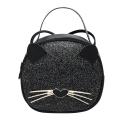 【happy one】Cute Cat Design Sequins Crossbody Bag For Women Leather Handbag Girl Purse Totes Bag Bolsa Femininas#20. 