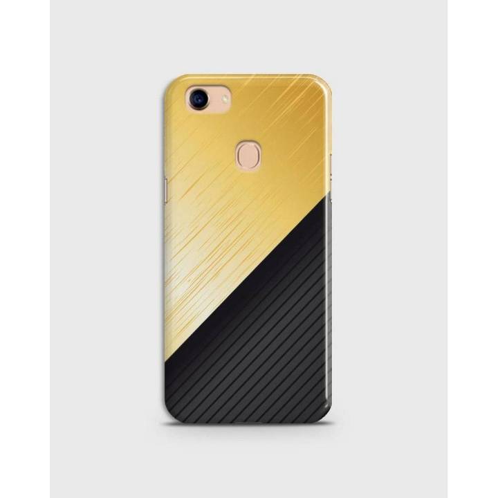 Oppo A73Â  Cover 3d Hard case Gold Metallic Print - 1cover2139