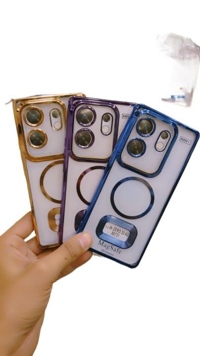Infinix Zero 30 4G Back Cover Pure Color Luxury 6D Plating Case Side Pattern Soft Silicone Square Mobile Phone Case For Infinix Zero 30 4G
