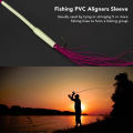 Fishing PVC Positioner Tubes, Winding Preventing Soft Fishing PVC Aligners Sleeve Luminous for Night Fishing. 