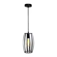 Drum Shaped Hanging Lamp