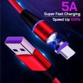 【NEW】LED USB Charging Magnetic USB Type C Phone Cable Phone Charger Micro USB For OPPO A17 A17K A58 5G Realme C30 C30S C31 C35 Narzo. 