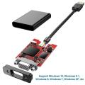COOLEAD USB 3.0 to VGA Adapter, USB Male to VGA Female Connector, External Video Card, Multi-Display Video Converter Cord for Win 7/8/10 Desktop Laptop PC, Support Resolutions Up to 1920X1080P. 