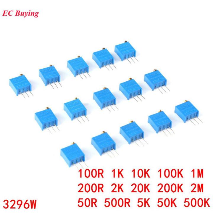 10pcs 3296W 3296 1K 2K 5K 10K 20K 50K 100K 200K 500K 1M 2M 50R 100R 200R 500R 103 104 105 503 504 Trimpot Trimmer Potentiometer