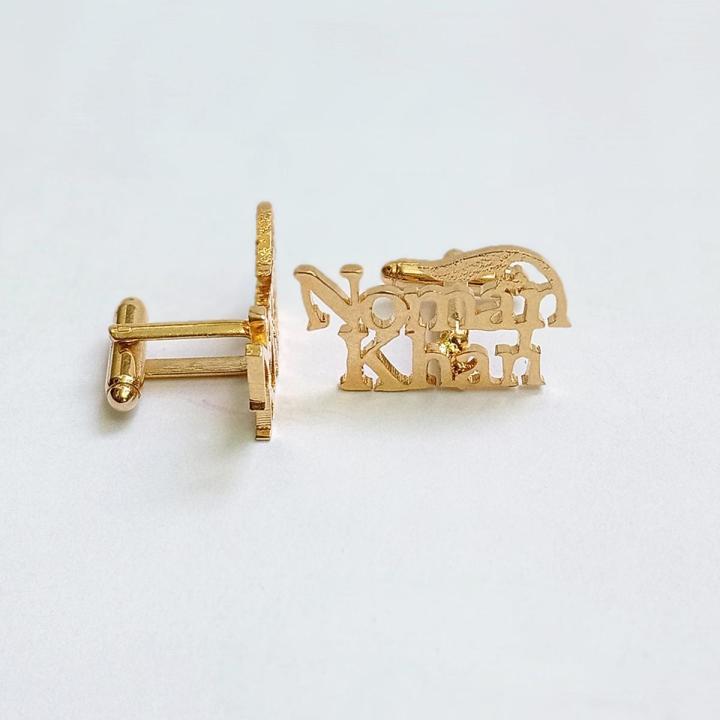 Customized Name Cufflinks With Unique Design Gift Set For Men Gift Item - New Arrival