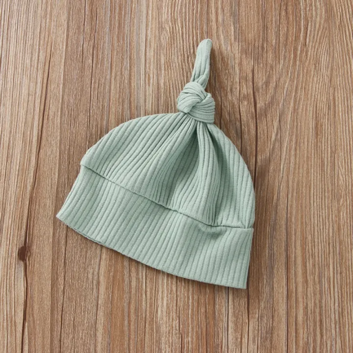 Infant%20Baby%20Jumpsuit%20and%20Hat%20Set,%20Solid%20Knit%20Ribbed%20Long%20Sleeve%20Crew%20Neck%20Button%20Romper%20One-Piece%20Clothes%20-%20Image%2010