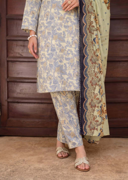 Women%20Light%20Yellow%20Printed%20Lawn%203%20Piece%20Suit%20Set%20Straight%20Kurta%20with%20Straight%20Trouser%20&%20Dupatta%20-%20Image%205