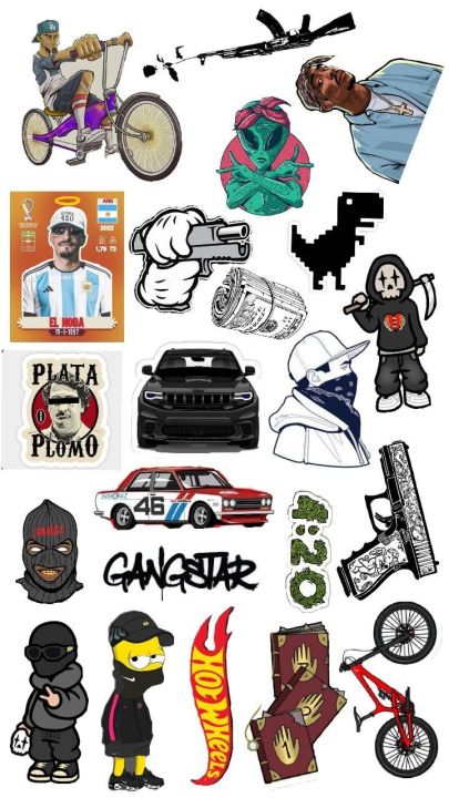 Style Sticker Street Style Sticker Pack 22-PCS Hip Hop Urban Art Stickers for Laptop ...