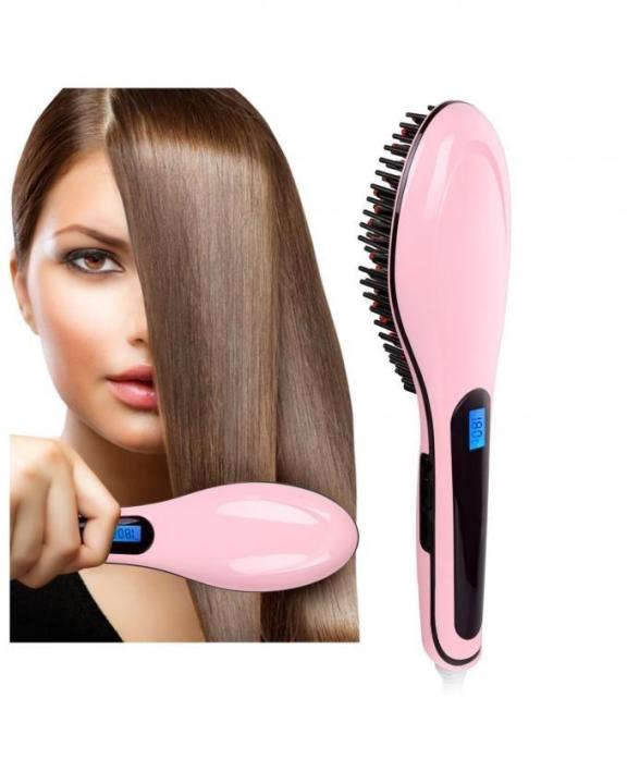 HQT906%20-%20Digital%20Hair%20Straightner%20Brush%20-%20Pink%20-%20Image%204