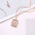 1pc Fashion Carved Vintage Book Locket Necklace Secret Hiding Place Photo Locket Necklace Book Box Photo Locket Pendant Necklace. 