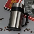 Imported 304 Stainless Steel Thermos Mugs Tea Cup With Handle Lid Tea Filter Insulated Tea Mug Thermos Cup Office Thermoses Hot and Cold Tea Coffee Cup. 