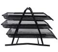 Heavy metal 3 Tier Metal Mesh File Tray Document, Paper, Files, Letters, folders Holder Desk Organizer. 