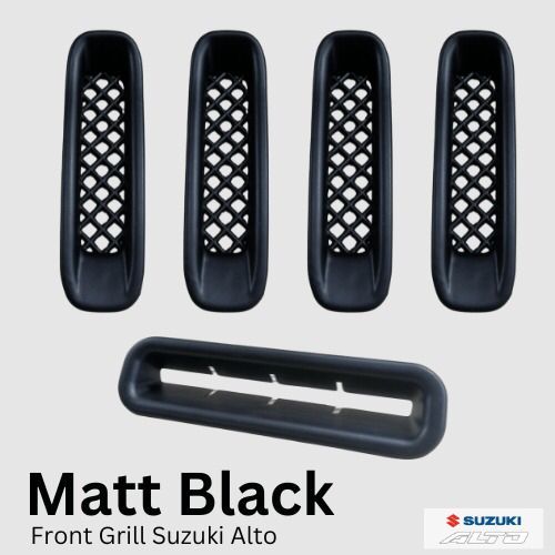 Suzuki%20Alto%20660cc%20Front%20Grill%20with%20Double%20Tape-%205%20PCS%20Set/%20Alto%20660cc%20Front%20Grill/Alto%20660cc%20Matt%20Black%20Front%20Grill%20-%20Image%202