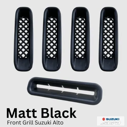 Suzuki%20Alto%20660cc%20Front%20Grill%20with%20Double%20Tape-%205%20PCS%20Set/%20Alto%20660cc%20Front%20Grill/Alto%20660cc%20Matt%20Black%20Front%20Grill%20-%20Image%202