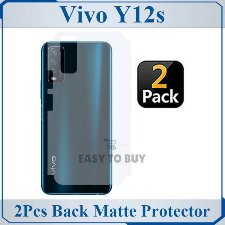 2Pcs Vivo Y12s Back Matte Protector Soft Skin Sheet Soft Film Protection For Vivo Y12s