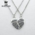Best Friends Alloy Heart Pendant Girlfriend Necklace. 