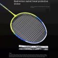 Wear-resistant Self Adhesive Badminton Racket Head Protection Racket Line Protection Badminton Accessories Racquet Guard Anti-Friction Racket Frame Protector Sport Equipment. 