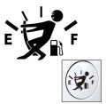 (Black) Car Fuel Tank Cover Sticker, High Gas Consumption Decal Fuel Gage Empty Stickers Funny Vinyl Sticker Car Styling. 