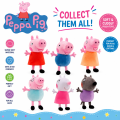 Peppa Pig Family Plush Toys - Soft Cuddly Stuffed Doll Cartoon Characters for Kids, Toddlers & Babies | Birthday Gift Items for Boys & Girls. 