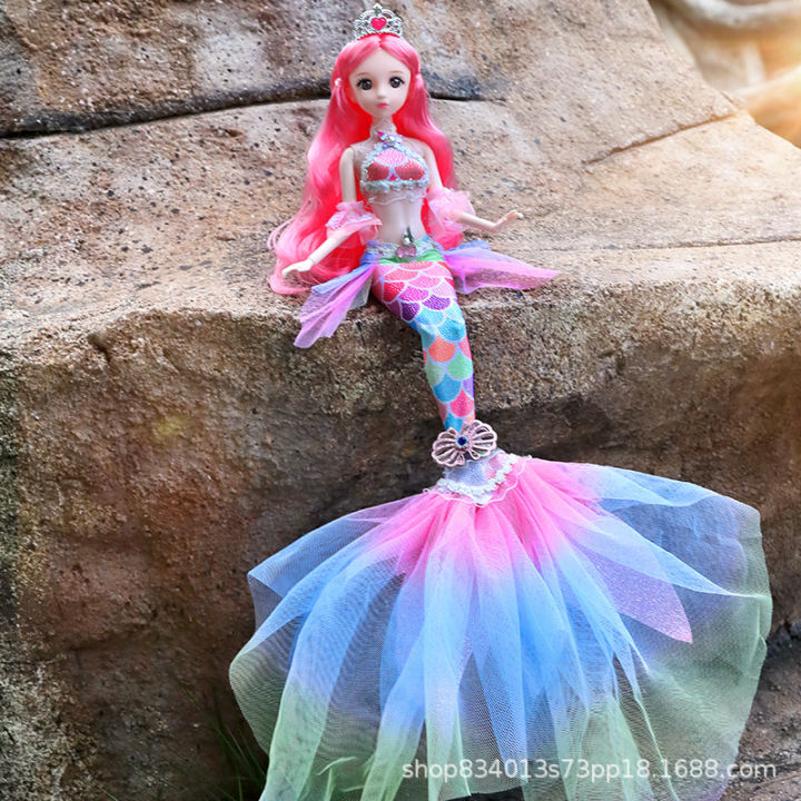 Mermaid%20princess%20sweet%20barbie%20doll%20set%20toy%20girl%20kids%20simulation%20large%20girl%20dress%20up%20doll%20-%20Image%208