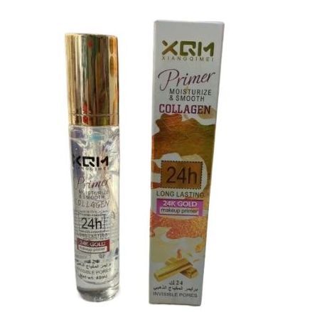 XQM 24k Gold Primer MOISTURIZE & SMOOTH COLLAGEN 24h LONG LASTING Makeup Primer