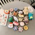 Cartoon Plush Universal Mobile Phone Ring Holder Cute Cellphone Stand Holder Foldable Grip Socket For Iphone Samsung Accessories. 