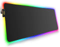 RGB Gaming Mouse / Keyboard Pad Large XXL Size - Extended Led Soft Cloth Mousepad Mat with Non-Slip Rubber Base & 14 Lighting Modes for Gamers, PC Computer, Laptop, Office - (800×300×4mm) -  RGB Gaming Mouse Pad – Illuminate Your Gaming Setup  - mouse pad. 