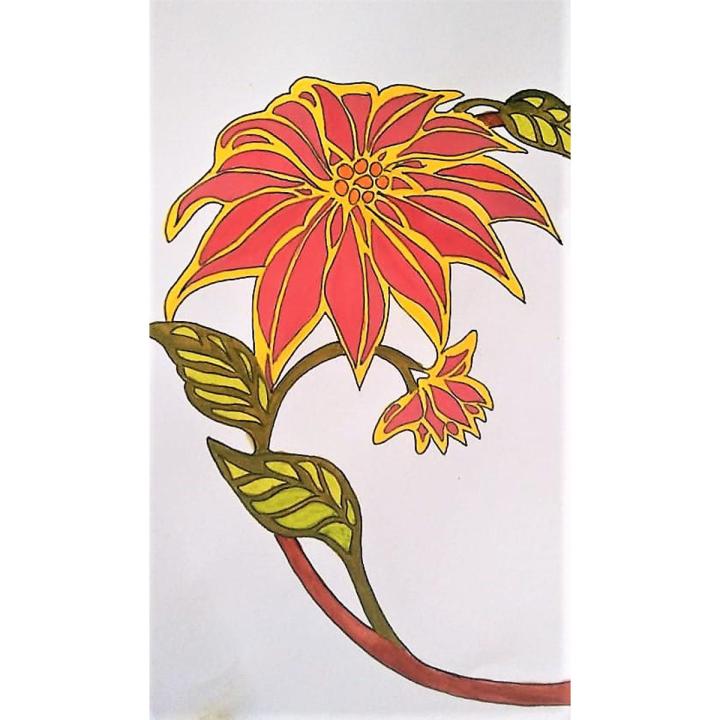 Assignment title page A4 size beautiful floral Assignment page for school and college use