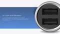Xiaomi  Car Charger QC3.0 X2 Dual USB Quick charge Max 5V/3A 9V/2A 15V/1.5A Metal Style. 