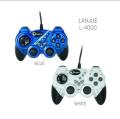 【Premium-Quality】  Black Gamepad Joystick Joypad Game Controller for PC, Laptop, Computer, Mobile, Android TV ~ Double Shock Vibration Ultimate Joystick Gaming Controller for Win7/8/10/1USB L4000 Double Shock USB Game Controller1 XP. 