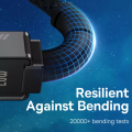 Baseus Unbreakable Series Fast Charging Data Cable Type-C to iPhone 20W cable - Baseus USB-C to Lighting 20W Aramid Fiber Unbreakable Series Fast Charging cable | baseus iphone cable unbreakable | baseus lightnin unbreakable cable | unbreakable ip cable. 