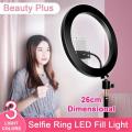 26cm Ringlight with Mobile Holder, 3 Color, Good Quality, Good Light. 