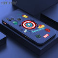 Hontinga for Infinix Hot 10i / Smart 5 Pro Back Cover Cartoon Anime Icon Design Side Design Case Square Edge Liquid Silicone Phone Case. 
