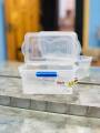 Multipurpose Plastic Storage small box for jewellery - food Length 6" width 3.5" depth 2.5". 