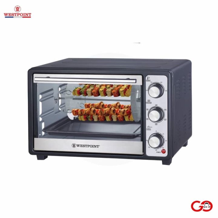 Westpoint Oven WF-2800 RK - Rotisserie with Kebab Grill - Oven Toaster - 28 Liters Large Capacity - Black