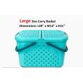 Plastic Mighty basket / baby basket / Storage basket with Lid large size. 
